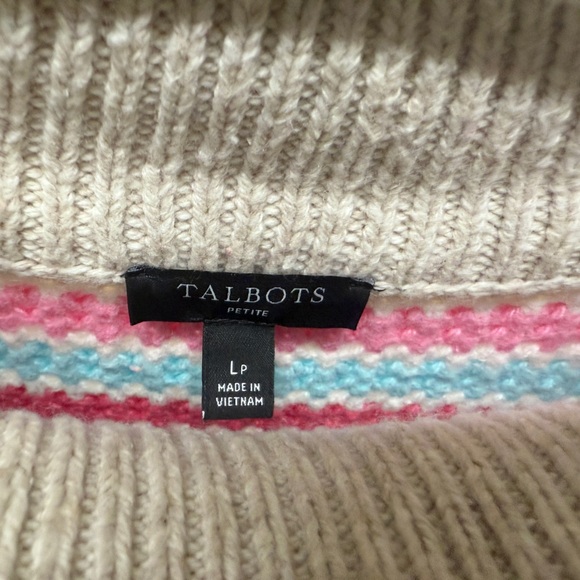 Talbots Happy Stripes Sweater NWOT - Picture 4 of 4